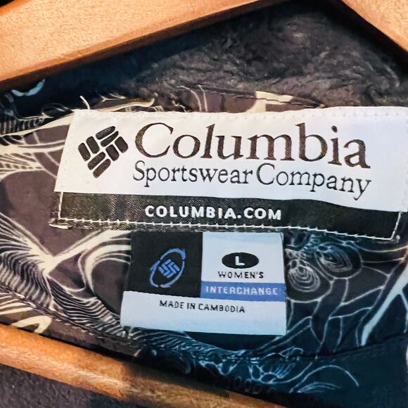 Columbia Interchange Fleece Lined Jacket Full Zip Hooded - Women L - Picture 4 of 4